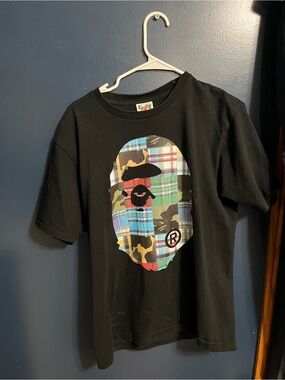 BAPE Patchwork Big Ape Black T-Shirt